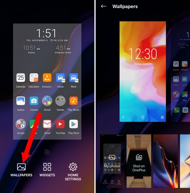 Change the OnePlus 6 Lock Screen & Wallpaper