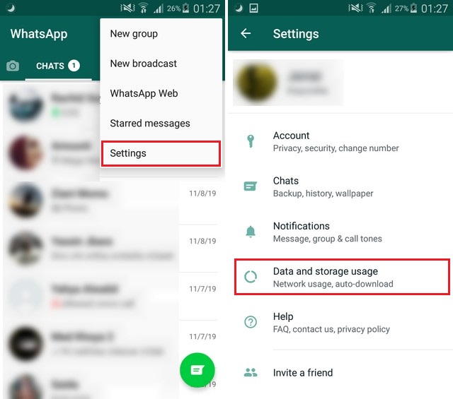 Disable Media Auto Download in WhatsApp