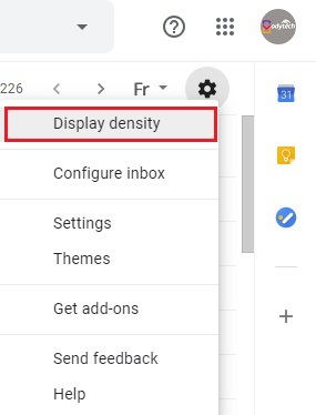 How to change your inbox Display to Compact