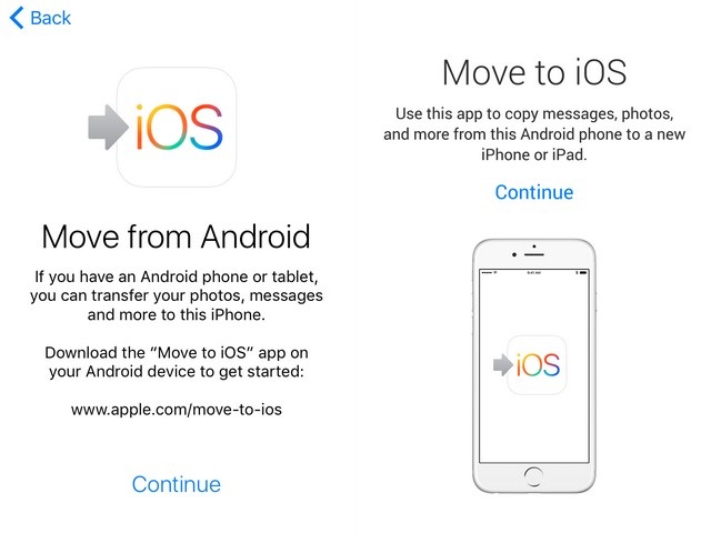 Switch from Android to iPhone - Step 2