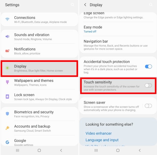 How to increase Galaxy S10 Touch Sensitivity