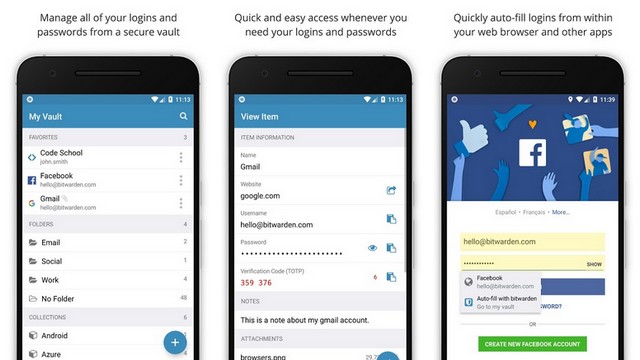 10 meilleures applications de gestion de mots de passe pour Android 2022 3 Bitwarden Password Manager