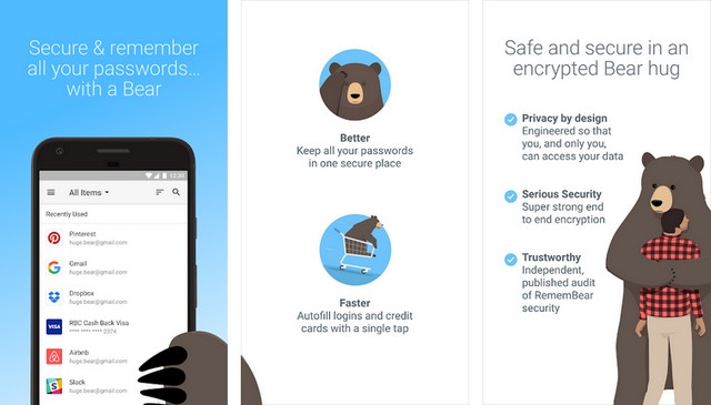 10 meilleures applications de gestion de mots de passe pour Android 2022 9 RememBear