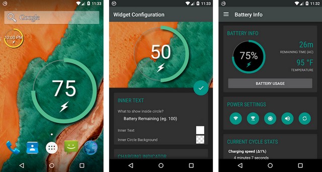 Battery Widget Reborn - Android Widget