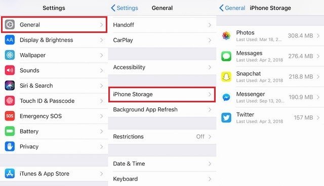 How to delete Apps on iPhone via Settings