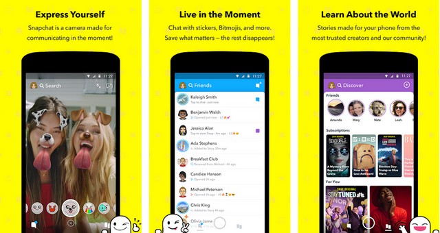Snapchat - Alternative to FaceTime 