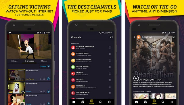 VRV - video streaming app