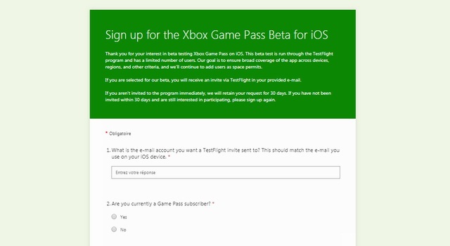 get Xbox Game Pass App on IOS