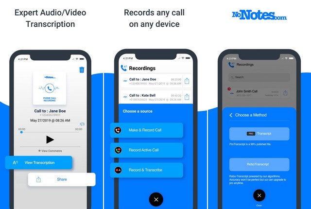 Call Recording by NoNotes