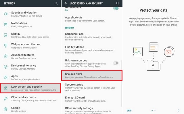 How to enable the Samsung Secure Folder on Galaxy S9