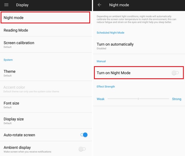 Night Mode on the OnePlus 5