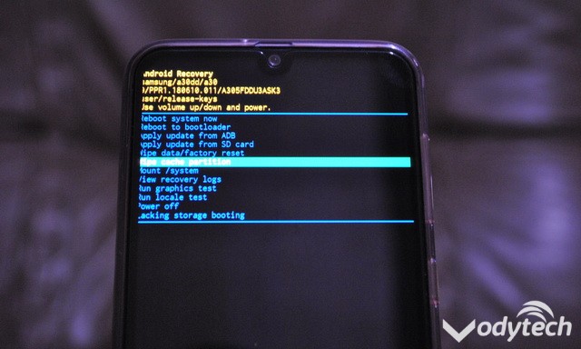 How to Wipe Cache Partition On Samsung Galaxy A30