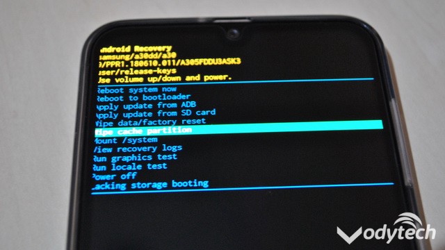 Wipe Cache Partition On Samsung Galaxy A30