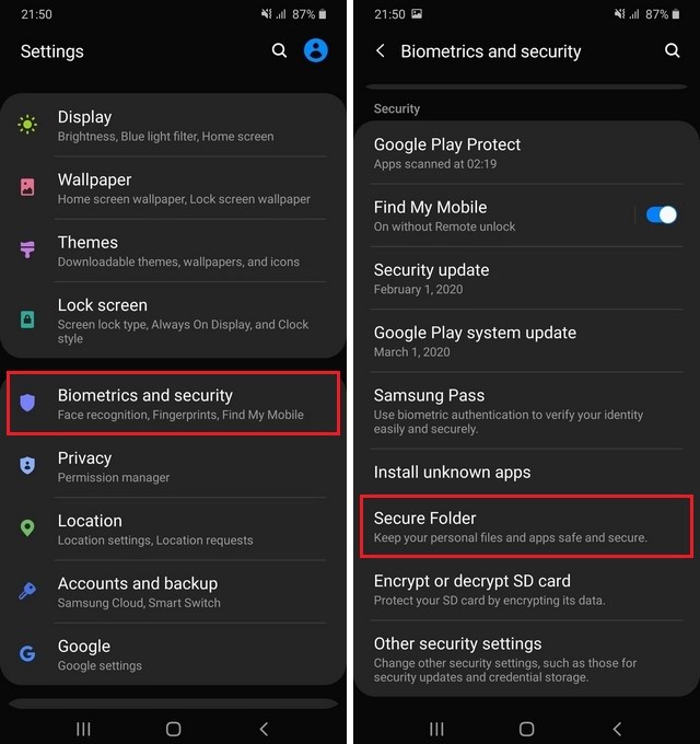 How to use Private Mode on Samsung Galaxy S9 VodyTech