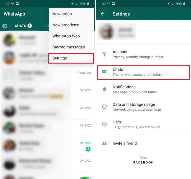 Enable dark mode in WhatsApp for Android