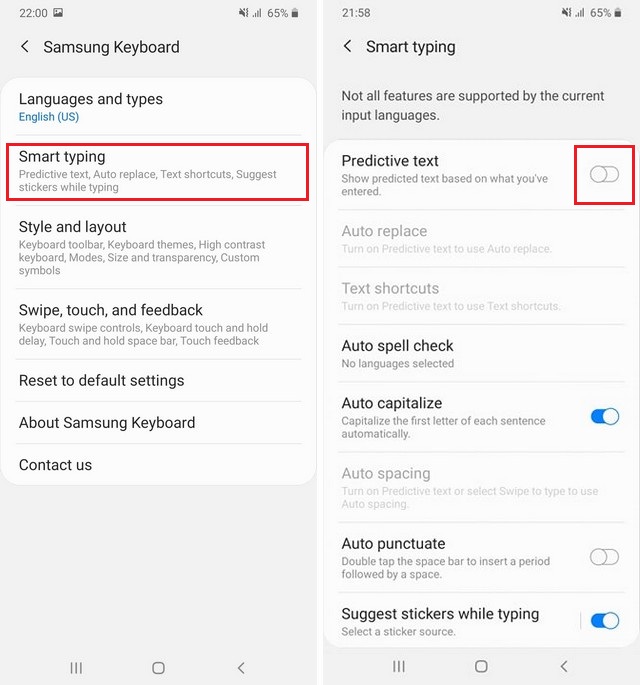 Turn Off Autocorrect on Samsung Galaxy A51