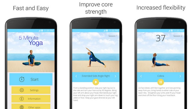 5 Minute Yoga - Best Home Workout App