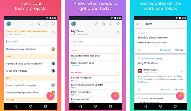 Asana - best Work from Home app