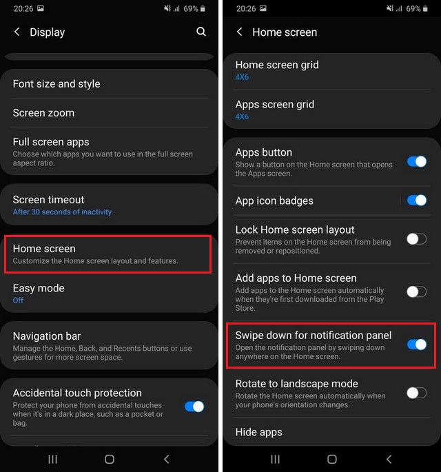 How to quickly access notifications