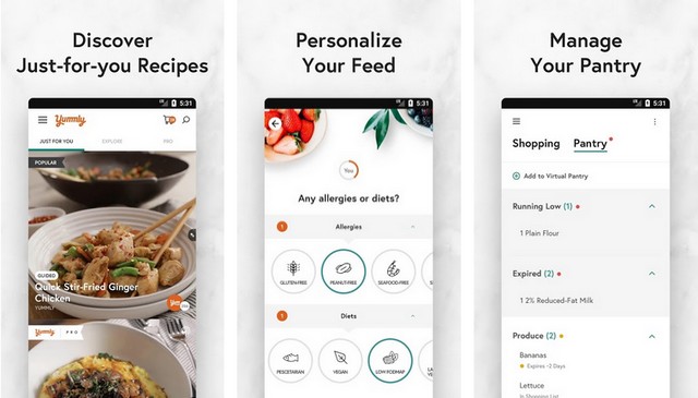 Yummly Recipes & Shopping List