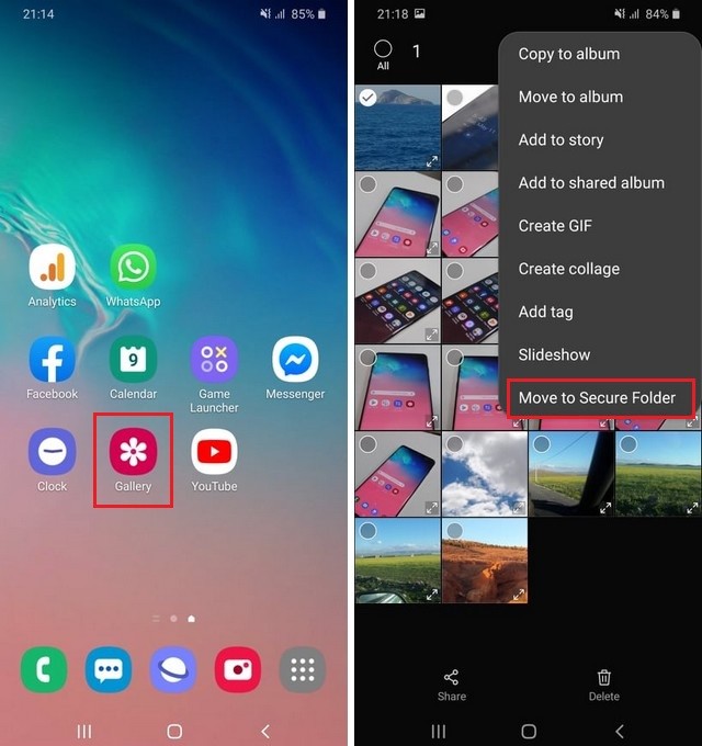 How to Hide Photos and Videos on Samsung Galaxy A20