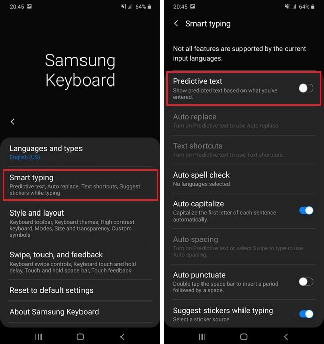 How to Turn off Autocorrect on Samsung M31