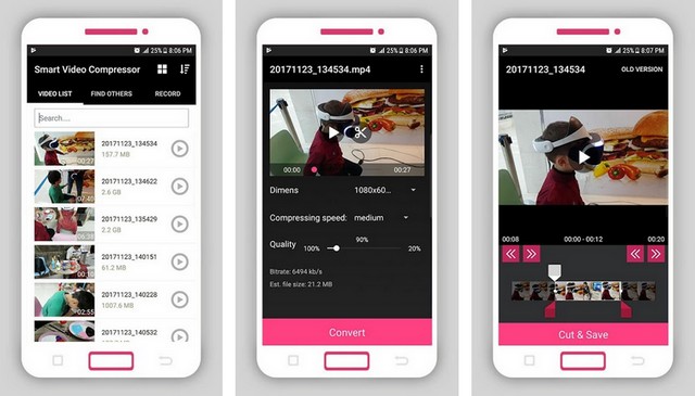 Smart Video Compressor и изменение размера