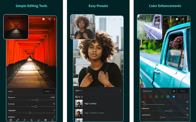 Adobe Lightroom - Best Android App for Artists
