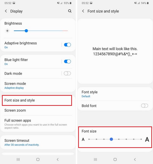Change the Font Size on your Galaxy A51