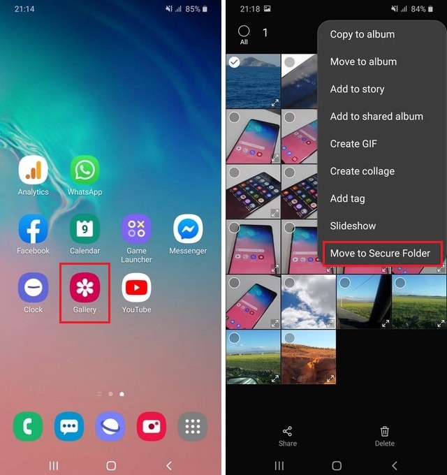 How to Hide Photos Videos on Galaxy A51