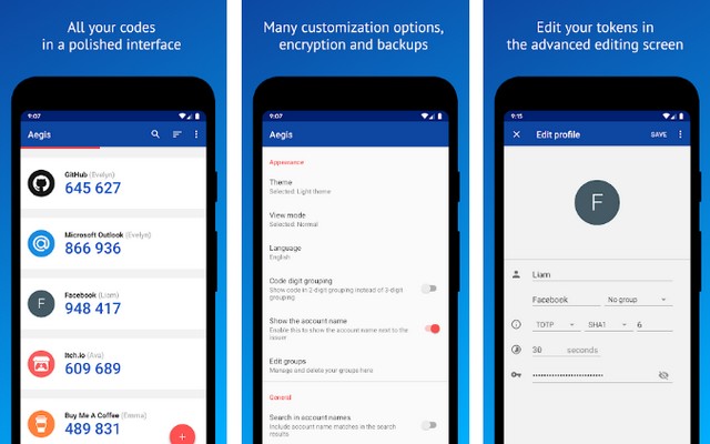 Aegis Authenticator - Best Two-Factor Authentication App