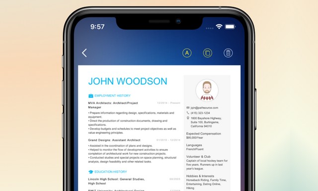 apps to make a resume free