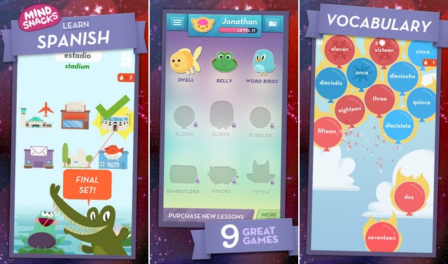 Изучай испанский с MindSnacks