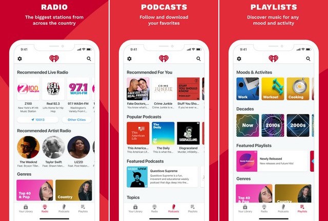 iHeart - Best Apple CarPlay App