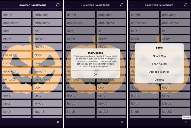 Halloween Soundboard App