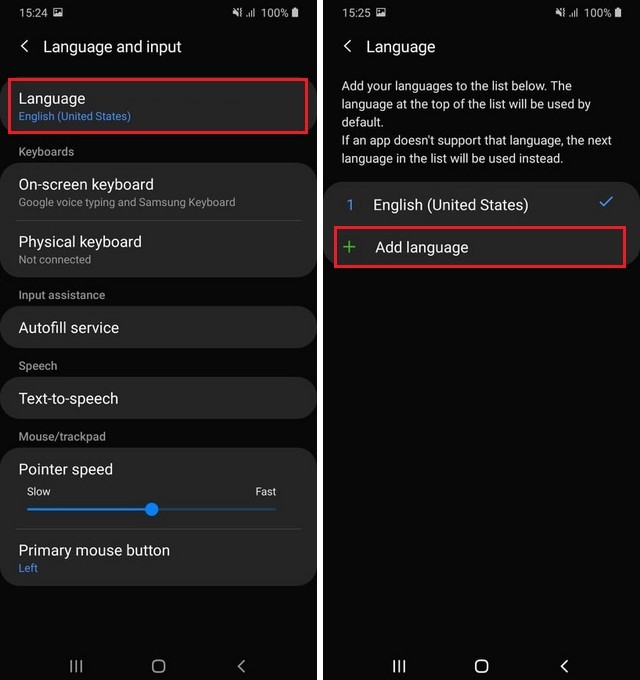 Add language on your Samsung A12