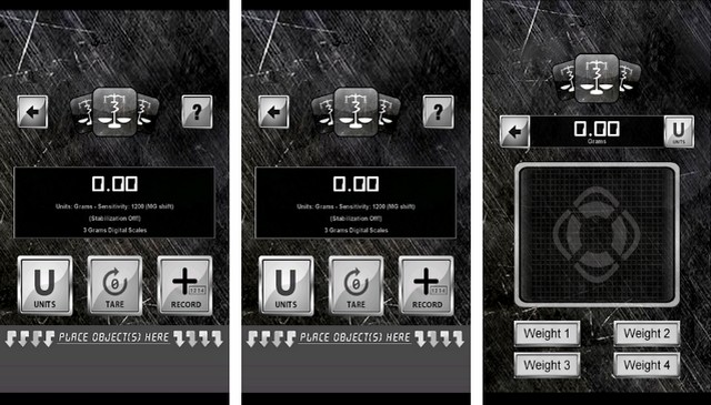 3 Grams Digital Scales App