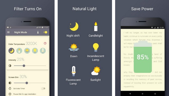 Blue Light Filter - Best Screen Dimmer App