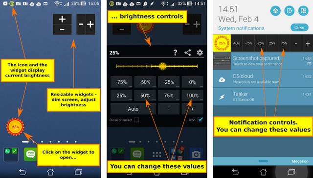 Brightness Control & Dimmer