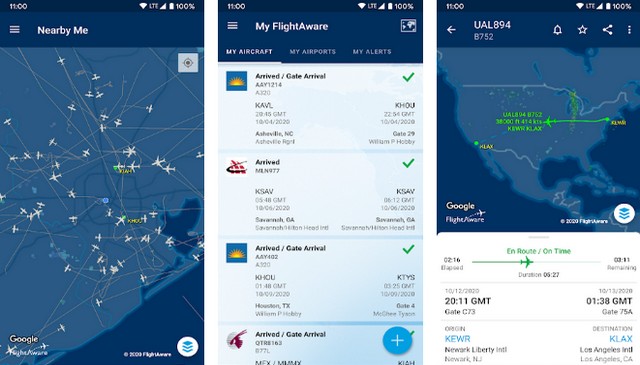 Отслеживание полетов FlightAware