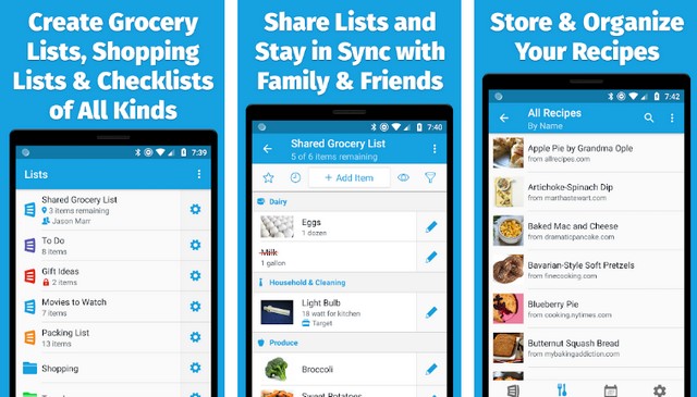 AnyList - Лучшее приложение со списком продуктов