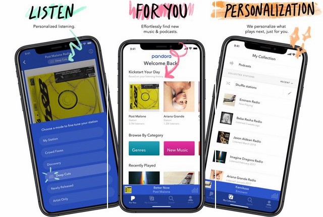 Pandora - Alternative to Google Play Music