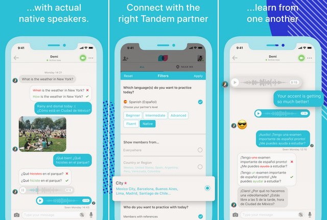 Tandem - English Learning App for iPhone