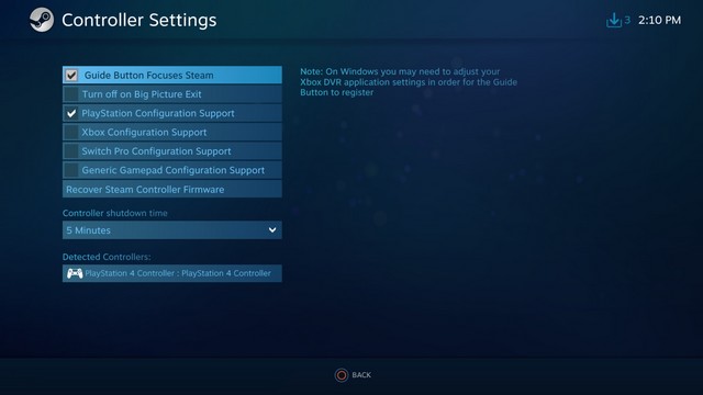 Connect the PS4 Controller to Windows 10 Using Steam