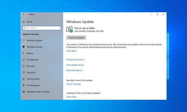 How to Uninstall and reinstall Updates on Windows 10