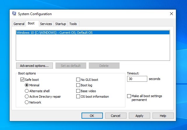 Steps to exit safe Mode