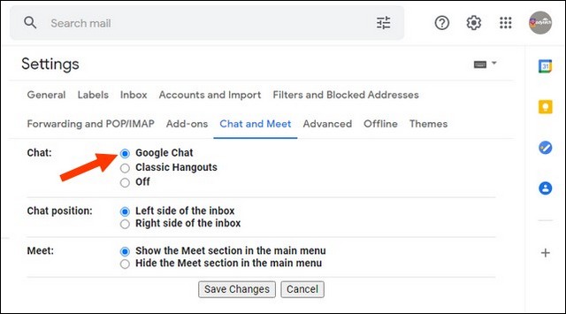 Activate Google Chat