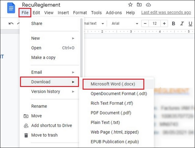 Convert PDF to a Microsoft Word Document