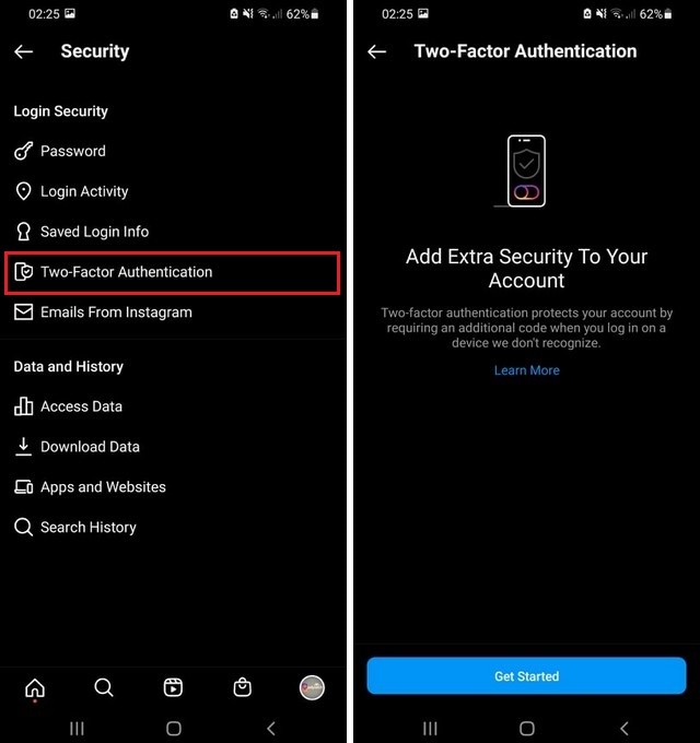 How to Set up Two-Factor Authentication on Instagram