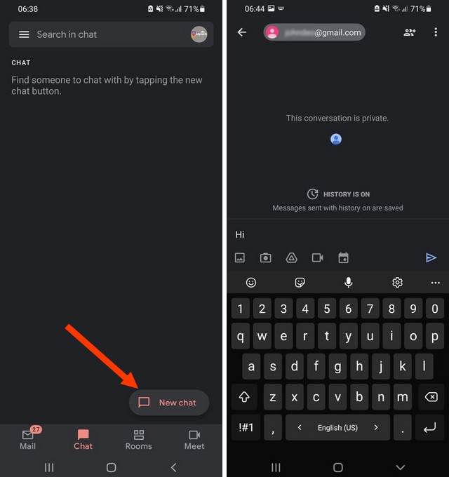 How to Use Google Chat on Mobile App
